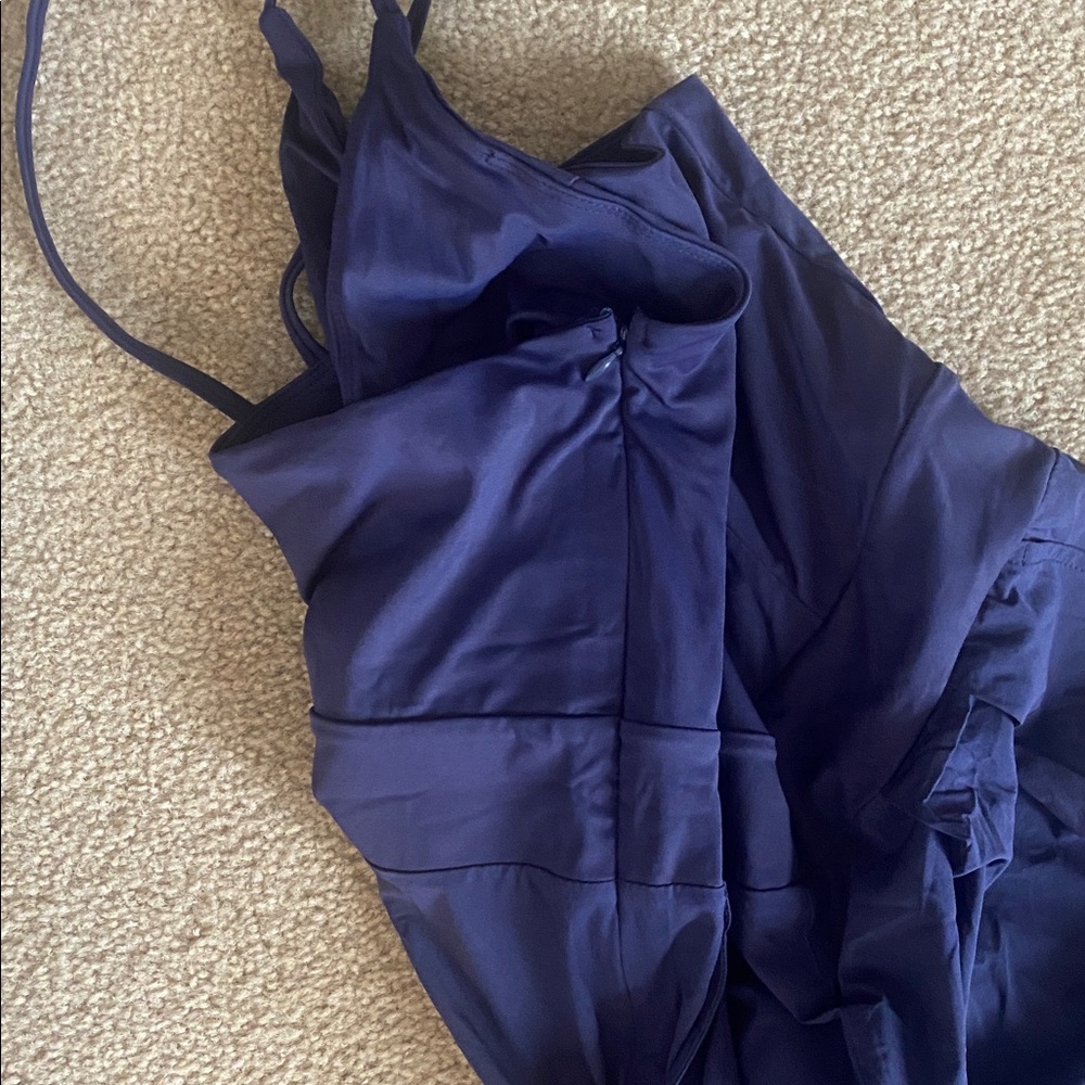 LARGE    HALARA BACKLESS SIDE INVISIBLE ZIPPER WIDE LEG JUMPSUIT - Picture 8 of 10